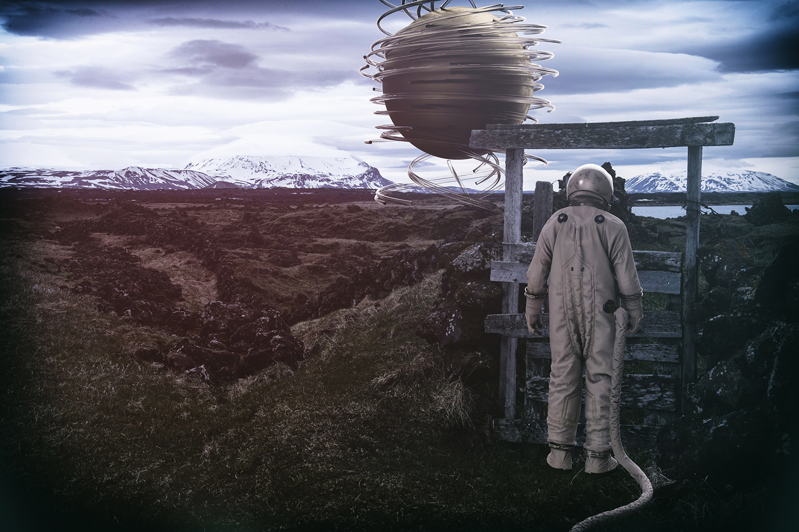 North Iceland, Mývatn Lake, Spaceman, Planet , Iceland Exploration, Iceland, Lost in Iceland, Cinema 4D, C4D, 3D Render, CGI, Scifi, landscape, Nikon D700, 52 Renders