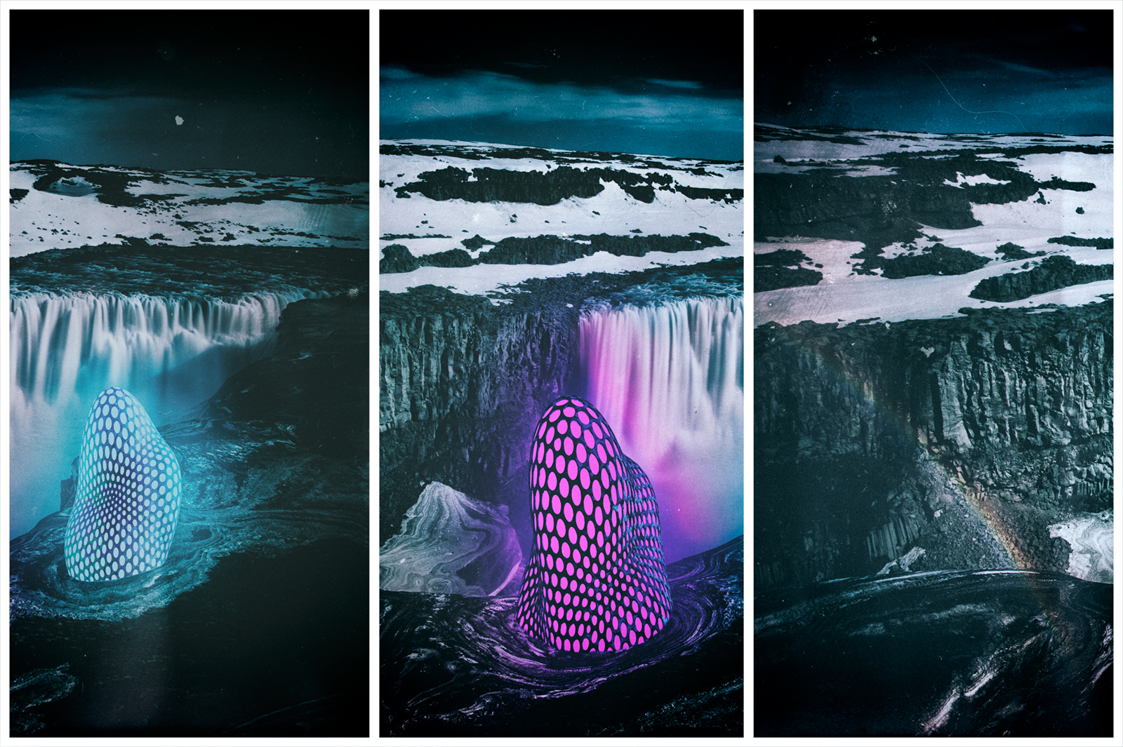 Dettifoss, Waterfall, North Iceland, Iceland, Prometheus Waterfall, Prometheus, Lost in Iceland, Cinema 4D, C4D, 3D Render, CGI, Scifi, Iceland, landscape, Nikon D700, 52 Renderss