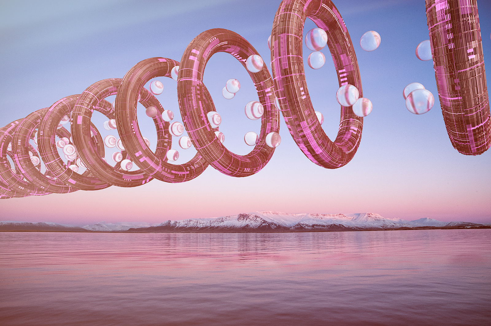 Reykjavik, Surreal Art, Iceland Exploration, Iceland, Lost in Iceland, Cinema 4D, C4D, 3D Render, Daily Render, CGI, Scifi, landscape, Nikon D700, 52 Renders